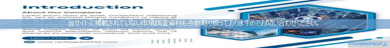 世界の市場調査資料販売サイトのinfo.marketreport.jpです。