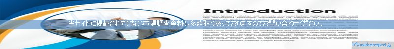 世界の市場調査資料販売サイトのinfo.marketreport.jpです。